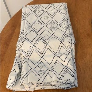 West Elm Blue Diamond Shower Curtain